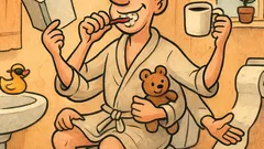 Piada: Eu também sou multitarefa: leio no banheiro